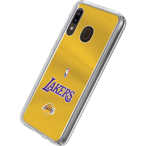 NBA Los Angeles Lakers Jersey Galaxy A20 Clear Case